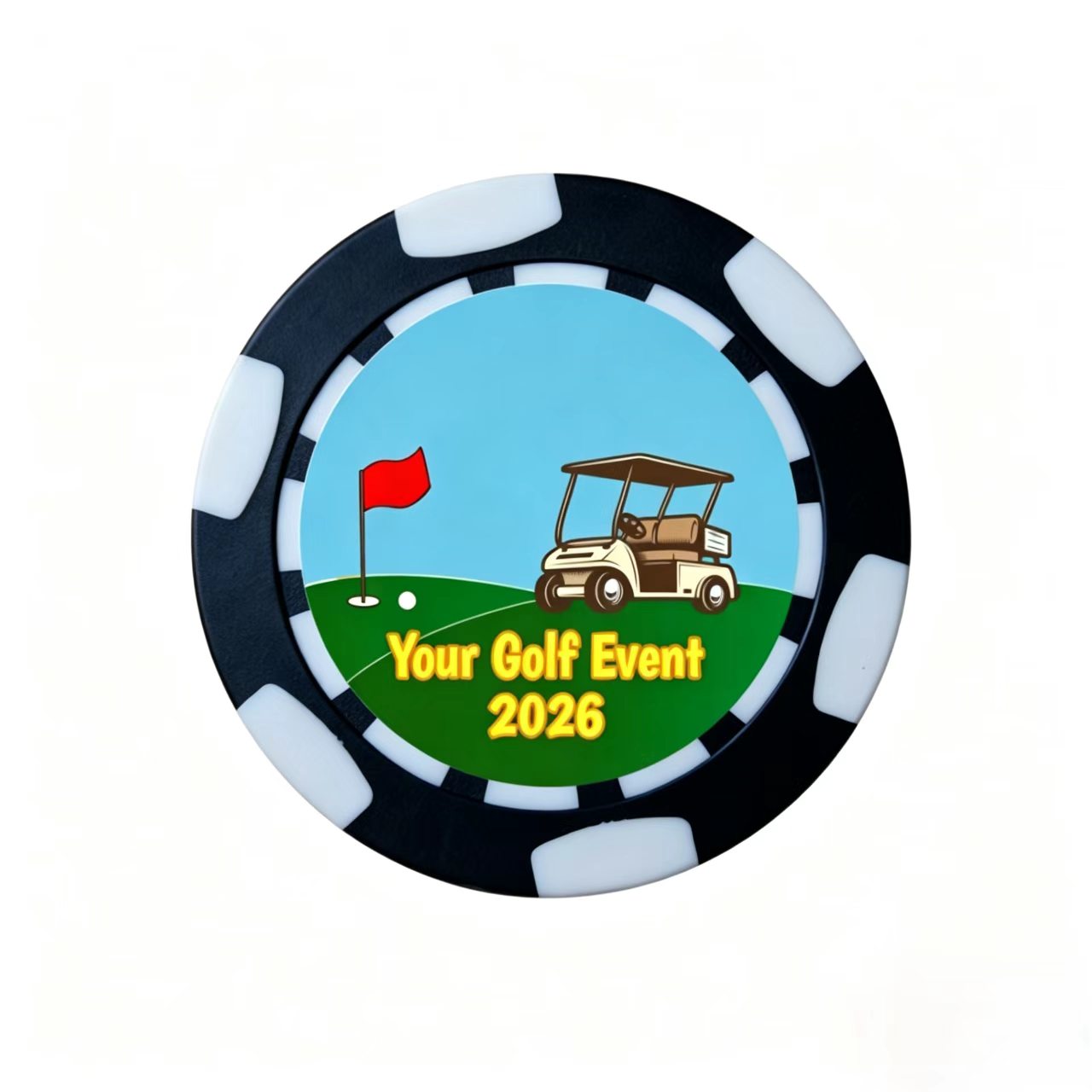Party Games Golf - Custom Double-Sided UV Printed Poker Chips