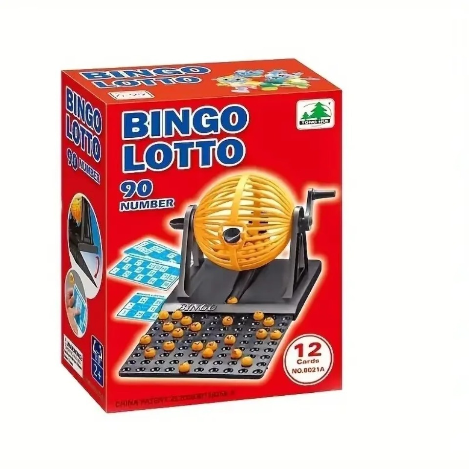 Party Games Juegos De Mesa - Deluxe Bingo Game Set with Cage