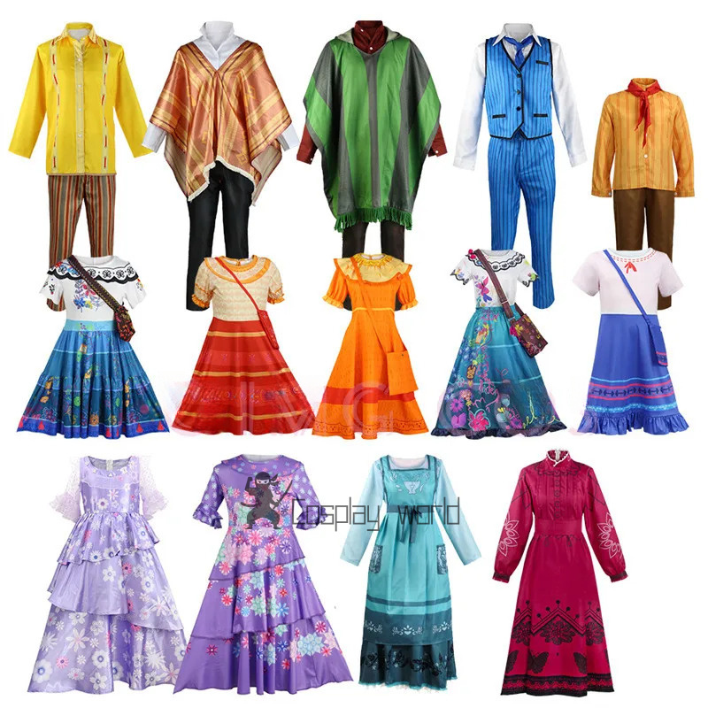 Party Games For Adults - Encanto Cosplay Costume Adult Carnival Uniform