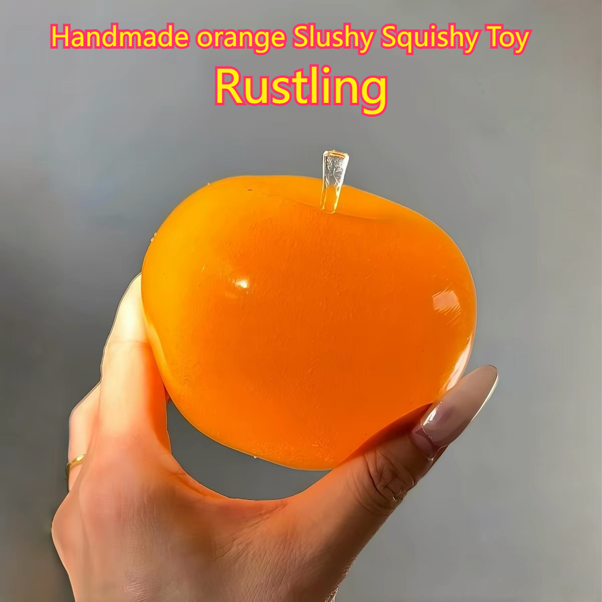 Party Games For Adults - Handmade orange Slushy Squishy Toy Soft