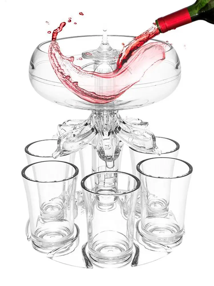 Shot Glass Holder 6 Cups Acryl - Party Games Using Cups ulasan dan harga