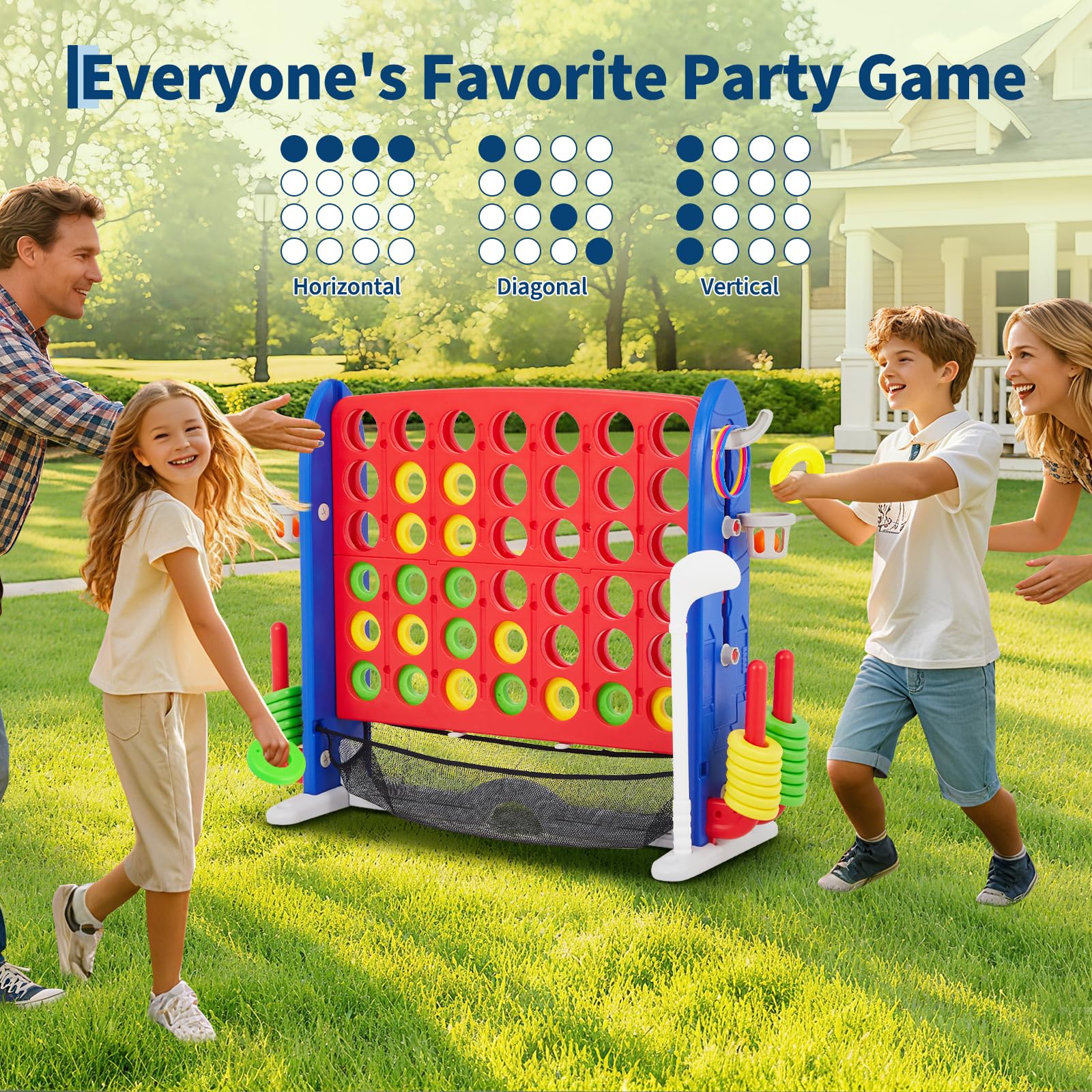 Adjustable Height Giant 4-to-S - Giant Connect Four ulasan dan harga