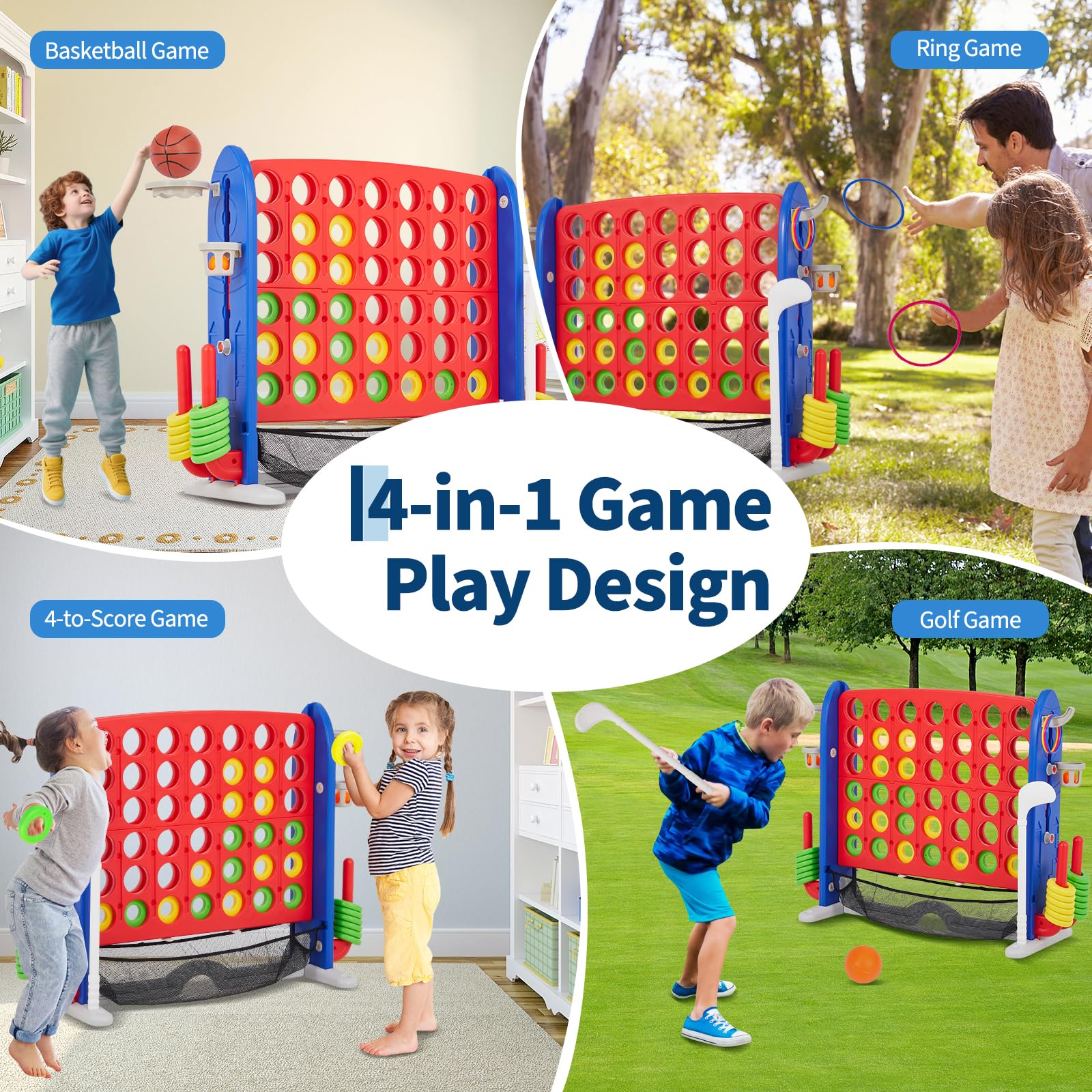 Adjustable Height Giant 4-to-S - Giant Connect Four ulasan dan harga