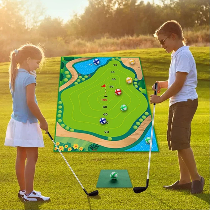 Qinuo Golf Game Mat With Golf  - Party Games Golf ulasan dan harga