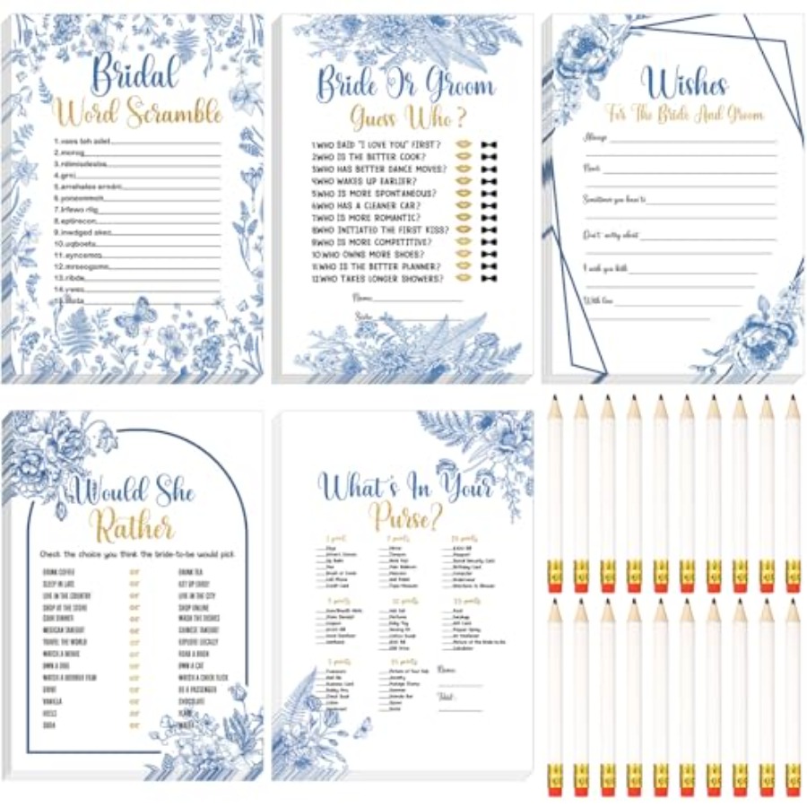 145 Pieces Bridal Shower Game  - Party Games Bachelorette ulasan dan harga