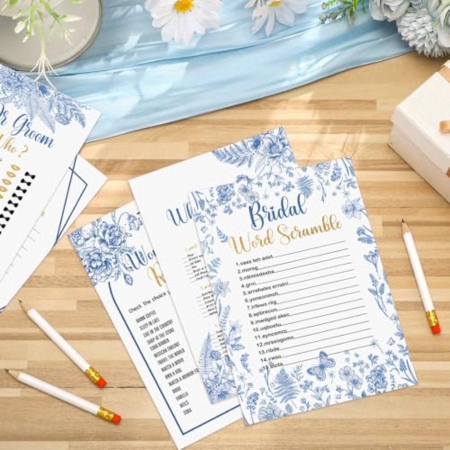 145 Pieces Bridal Shower Game  - Party Games Bachelorette ulasan dan harga