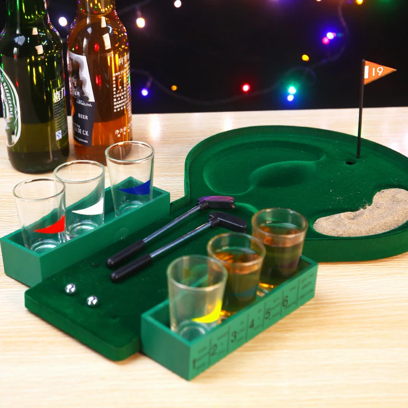 6 Glass Cups Mini Golf Set Cup - Party Games Golf ulasan dan harga