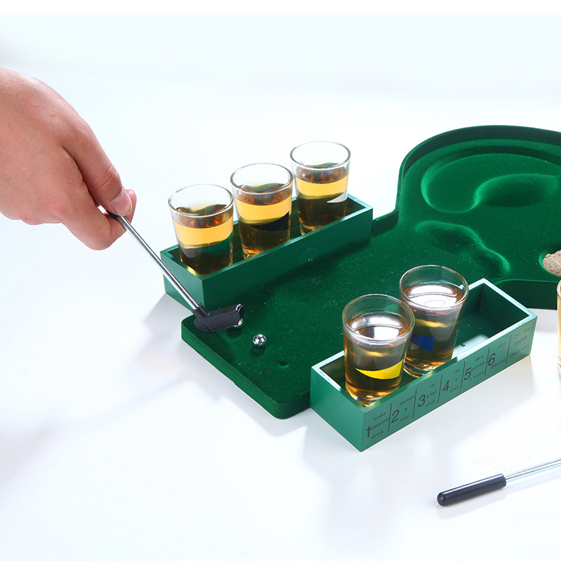 6 Glass Cups Mini Golf Set Cup - Party Games Golf ulasan dan harga