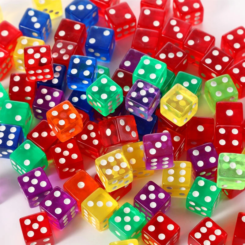 12PCS 16MM Transparent Dice Fo - Party Games Juegos De Mesa ulasan dan harga