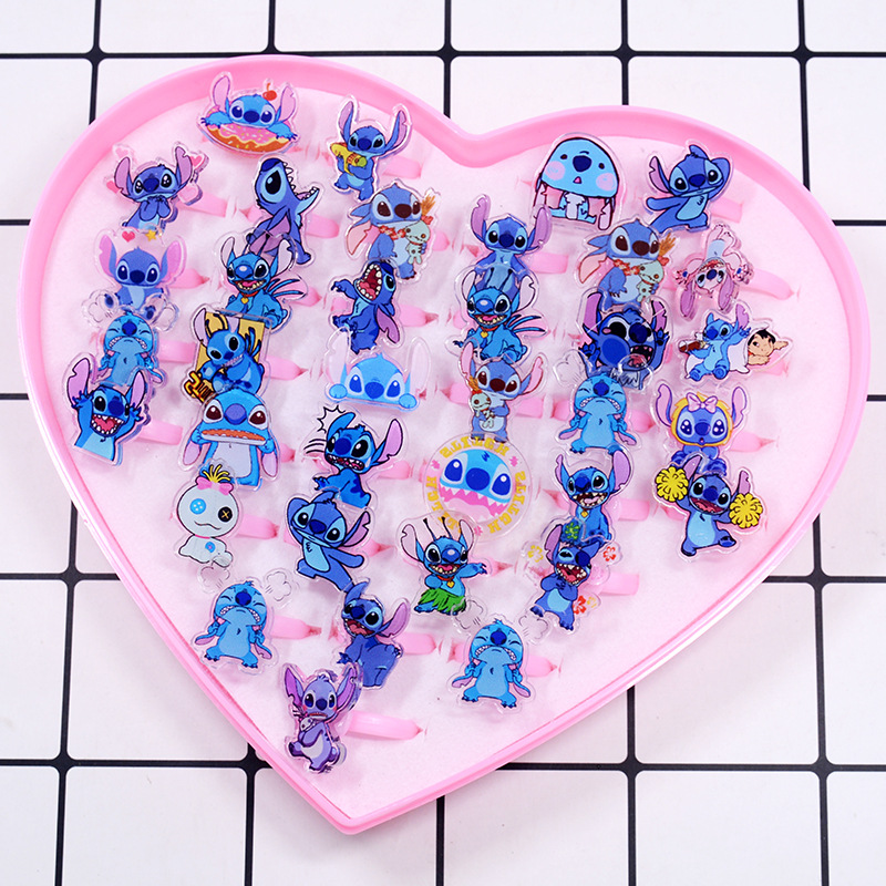 Stitch Acrylic Ring 10/20pcs K - Kids Party Games ulasan dan harga