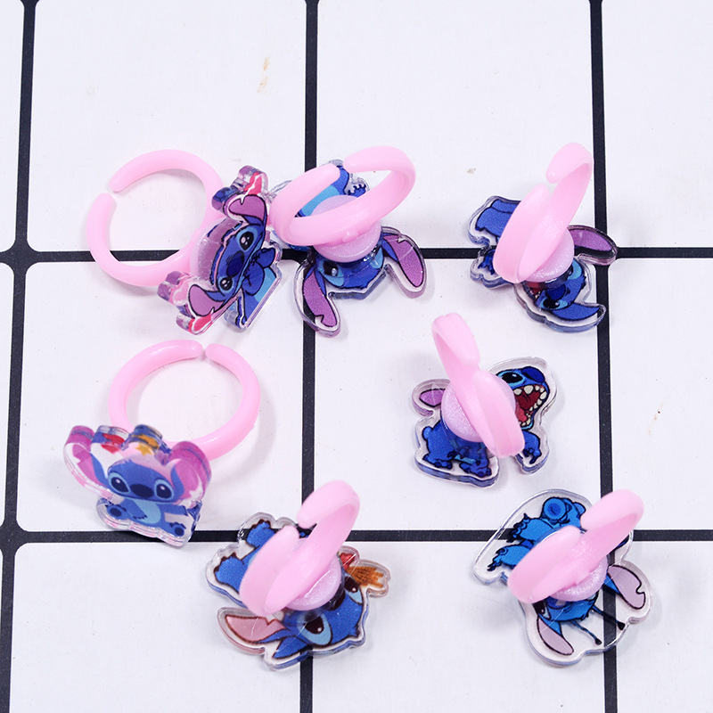 Stitch Acrylic Ring 10/20pcs K - Kids Party Games ulasan dan harga