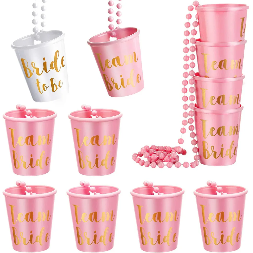 12pcs Team Bride Shot Glass Ne - Party Games Bachelorette ulasan dan harga