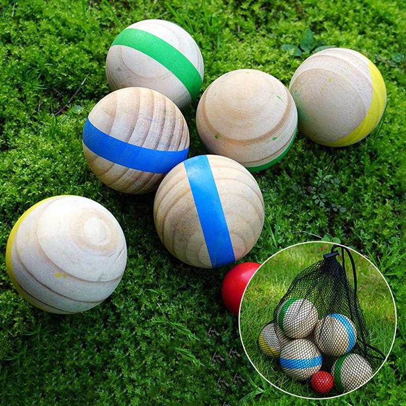 * 7Pcs Wood Bocce Balls Sports - Bocce Ball Lawn ulasan dan harga